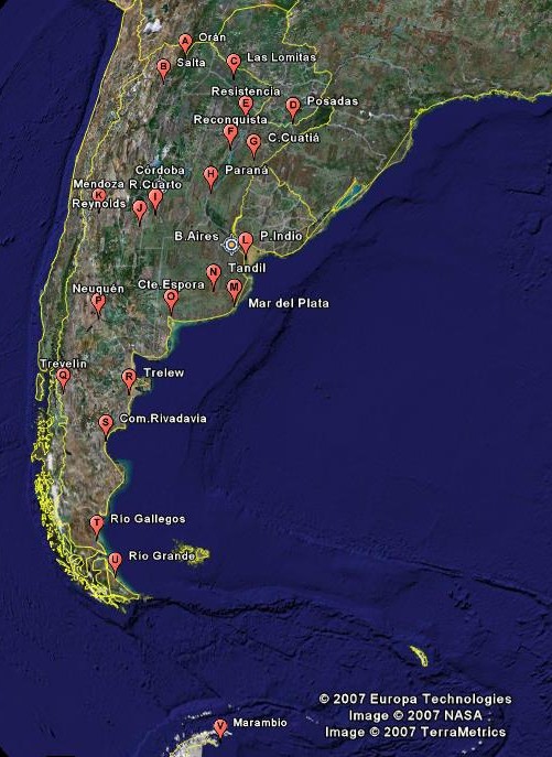 Click aqu� para ver este mapa en GoogleEarth